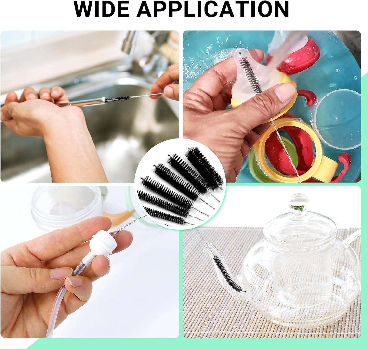 13pcs Nylon Tube & Bottle Cleaning Brush Set - Image 7