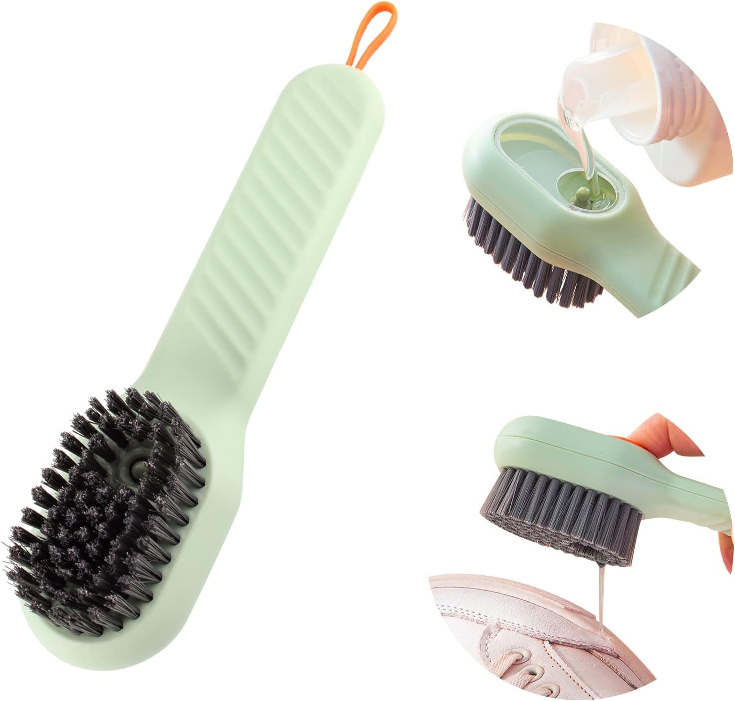 Soap Dispensing Shoe Cleaning Brush