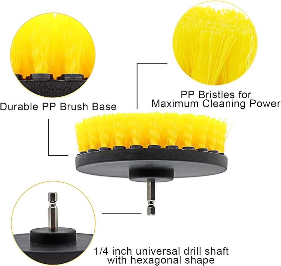 18-Piece Drill Brush Car Cleaning Kit - Image 3