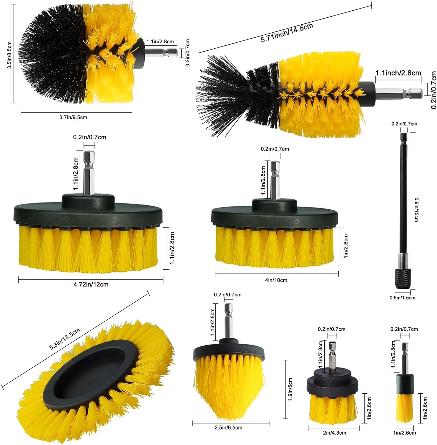 18-Piece Drill Brush Car Cleaning Kit - Image 2