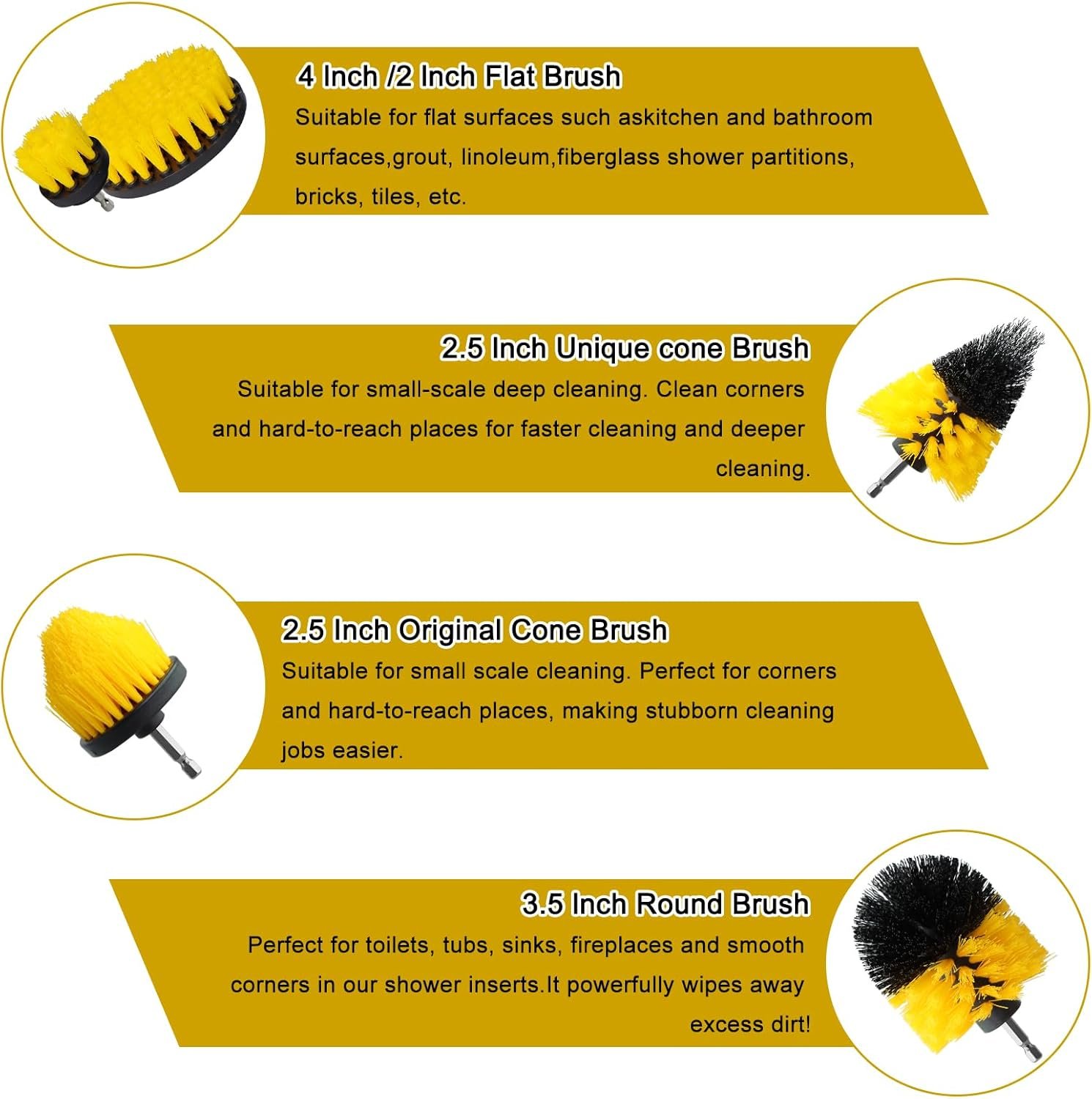 18-Piece Drill Brush Car Cleaning Kit - Image 5